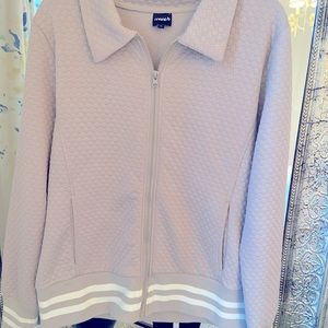 Mono B retro style athletic jacket